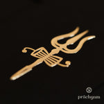 'Trishul' Gold Plated Mobile Sticker (Set of 2) - Prachyam